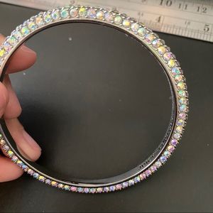 Juicy couture iridescent pave bangle
